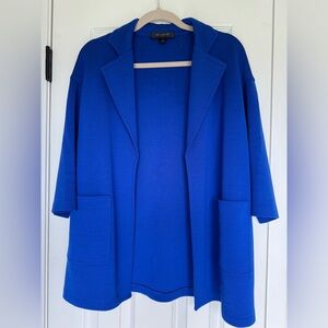 ST. JOHN sapphire knit jacket